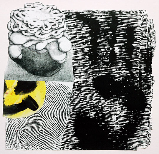Collage by Susan Lyman, For Hannah